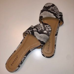 Snake skin Sandals
